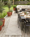 Urban Terrace Collection Area Rug -  Chelsea (Gray) Runner Gray  lifestyle 80