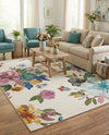 Meadow Breeze Collection Area Rug - Wildflower Rectangle Ivory  lifestyle 44