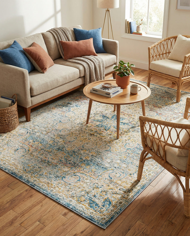 Coastal Haven Collection Area Rug - Seabreeze (Multi) Rectangle Multi  lifestyle 16