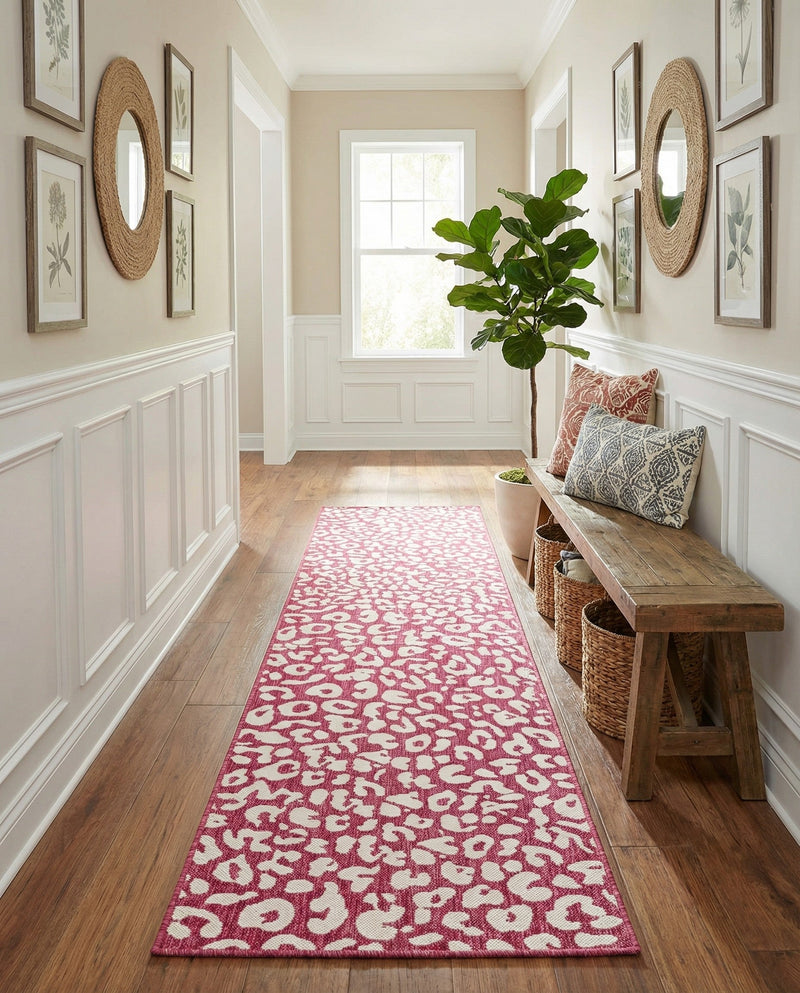Savannah Escape Collection Area Rug -  Amazon (Magenta) Runner Magenta  lifestyle 47