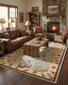 Frontier Trails Collection Area Rug -  Onyx Rectangle Blue  lifestyle 16
