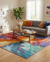 Urban Terrace Collection Area Rug -  Laneway Rectangle Multi  lifestyle 48