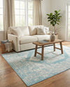 Patio Heritage Collection Area Rug -  Augusta (Aqua) Rectangle Aqua  lifestyle 34