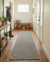 Highland Woven Jute Collection Area Rug - Glenmore (Gray) Runner Gray  lifestyle 59