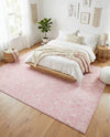 Mediterranean Lattice Collection Area Rug - Santorini (Pink) Rectangle Pink  lifestyle 5