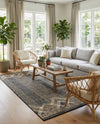 Urban Terrace Collection Area Rug -  Loft Rectangle Charcoal  lifestyle 13
