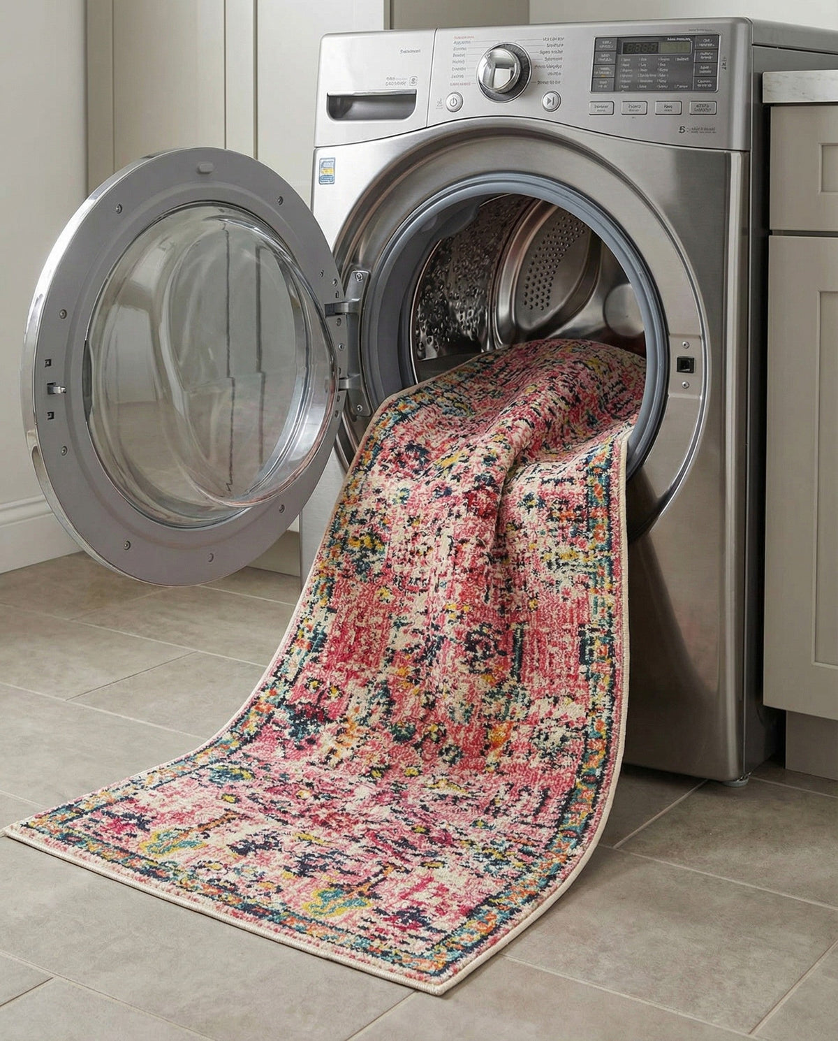 Sierra Collection Area Rug -  Shasta Runner Pink  lifestyle 124