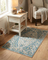 Seville Stripes Collection Area Rug - Cadiz (Light Gray) Rectangle Light Gray  lifestyle 20