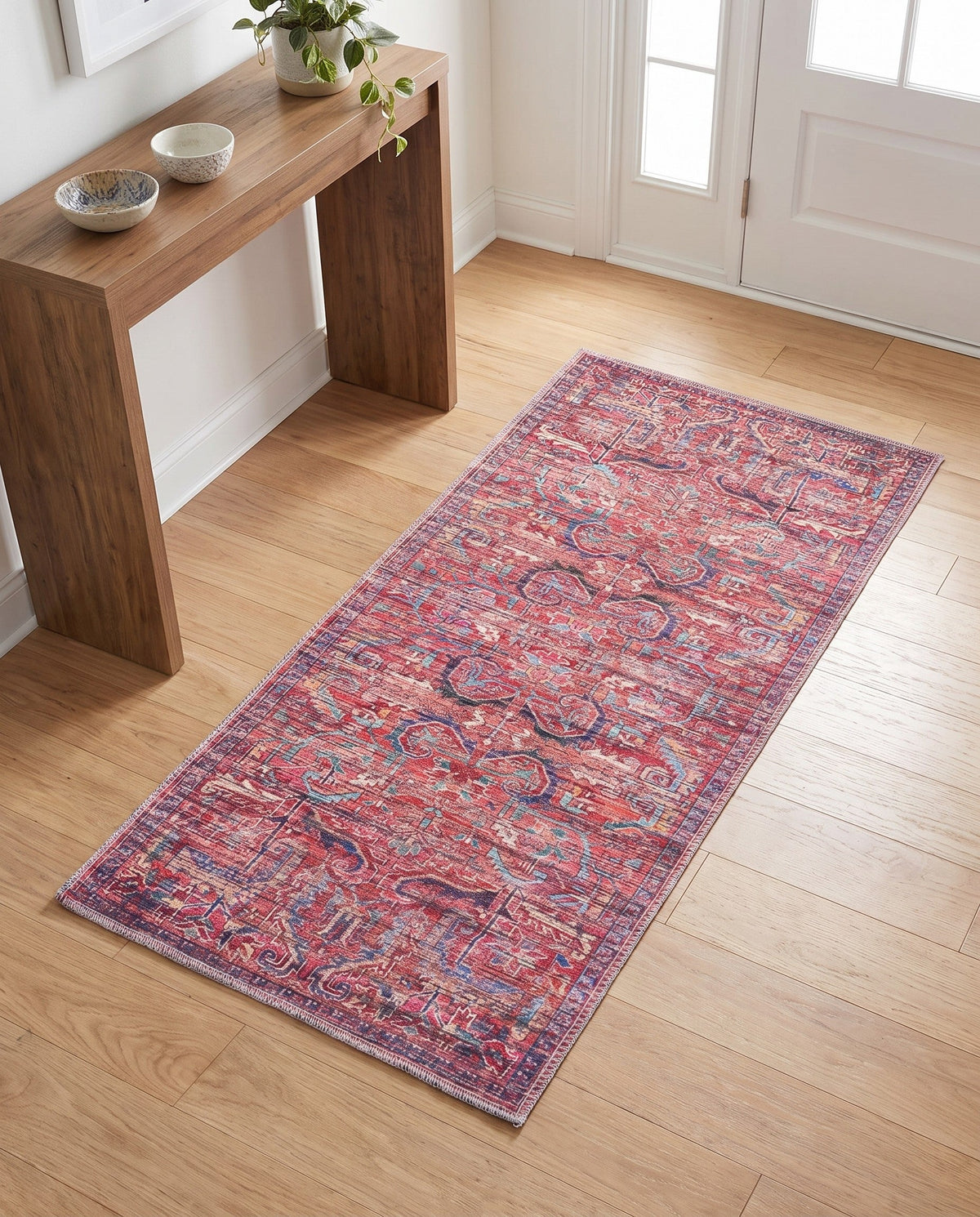 Zahara Oasis Collection Area Rug -  Tangier Runner Rust Red  lifestyle 88