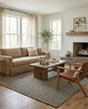 Sequoia Handwoven Jute Collection Area Rug - Aspen Rectangle Black and White  lifestyle 10