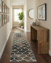 Trellis Mosaic Collection Area Rug -  Pergolatown (Blue Multi) Runner Blue Multi  lifestyle 66