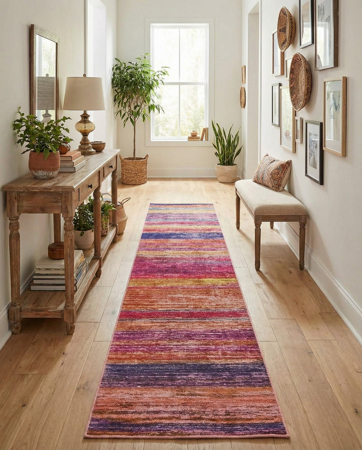 Sahara Essence Collection Area Rug - Oasis (Multi) Runner Multi  lifestyle 35