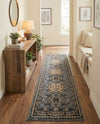Tabriz Tapestries Collection Area Rug - Azerbaijan (Gray) Runner Gray  lifestyle 35