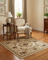 Versailles Elegance Collection Area Rug -  Louveciennes (Cream) Square Cream  lifestyle 43