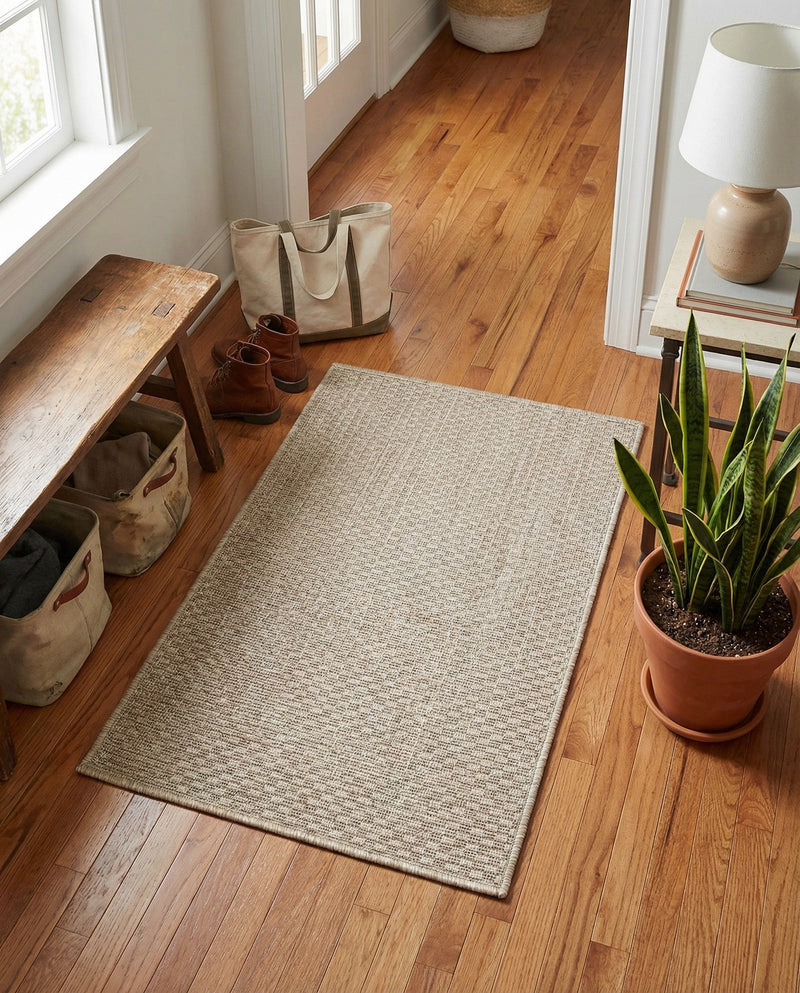 Seaside Serenity Collection Area Rug - Veranda (Beige) Rectangle Beige  lifestyle 34