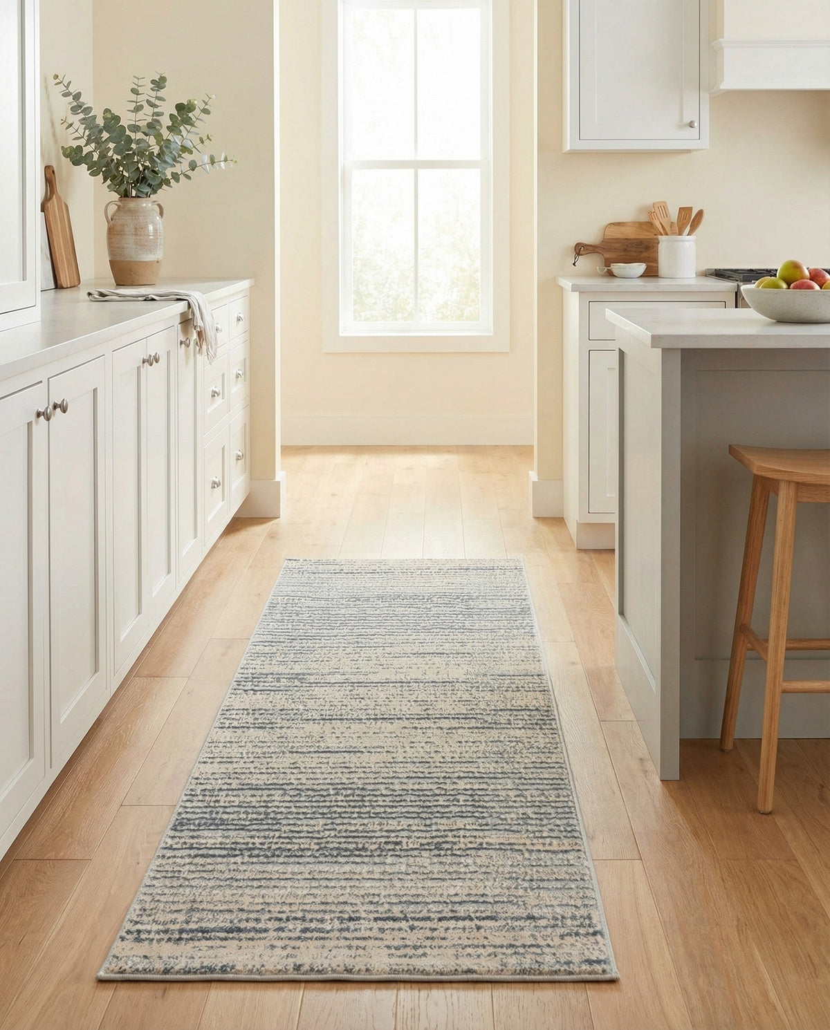 Serenity Sands Collection Area Rug -  Tranquilbay Runner Cream  lifestyle 79