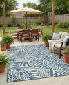 Savannah Escape Collection Area Rug -  Masai Rectangle Navy Blue and Ivory  lifestyle 20