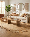 Woven Seaside Jute Collection Area Rug - Sienna Oval Natural  lifestyle 56