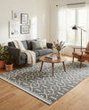 Copenhagen Edge Collection Area Rug -  Tivoli Rectangle Gray  lifestyle 14