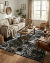 Riviera Elegance Collection Area Rug -  Monaco (Black) Rectangle Black  lifestyle 21