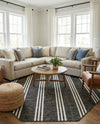 Urban Oasis Rugs Collection Area Rug -  District (Charcoal) Octagon Charcoal  lifestyle 40
