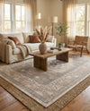 Savannah Series Collection Area Rug -  Augusta (Mink) Rectangle Mink  lifestyle 8