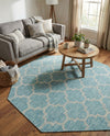 Savannah Pergola Collection Area Rug - Arbor (Aquamarine) Octagon Aquamarine  lifestyle 47