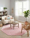 Trellis Mosaic Collection Area Rug - Arborville (Light Pink) Octagon Light Pink  lifestyle 34