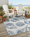 Seaside Haven Rugs Collection Area Rug -  Lighthouse (Ivory and Navy Blue) Rectangle Ivory and Navy Blue  lifestyle 20