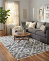 Cozy Cove Shag Collection Area Rug -  Dunes Rectangle Gray  lifestyle 16