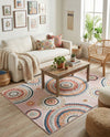 Seaside Blooms Collection Area Rug -  Eden Rectangle Pink  lifestyle 72