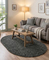 Alpine Plush Collection Area Rug -  Cortina (Peppercorn) Oval Peppercorn  lifestyle 46