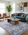 Baroque Era Collection Area Rug - Versailles (Blue Green) Rectangle Blue Green  lifestyle 21