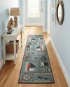 Seaside Haven Rugs Collection Area Rug -  Anchorage Runner Blue  lifestyle 65
