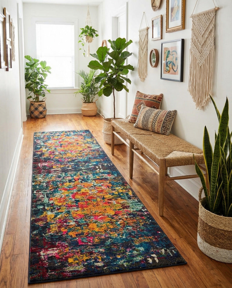 Marrakesh Elegance Collection Area Rug -  Larache Runner Multi  lifestyle 36