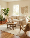 Woven Seaside Jute Collection Area Rug - Savannah (White) Rectangle White  lifestyle 7