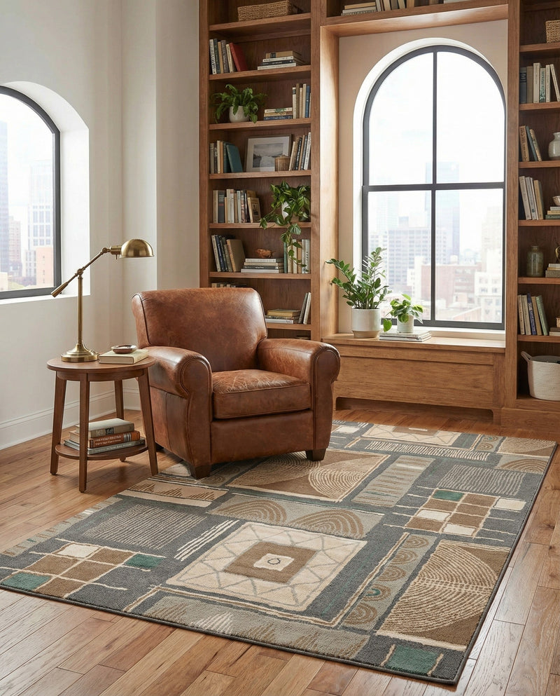 Savannah Sojourn Collection Area Rug -  Tsavo Rectangle Multi  lifestyle 5