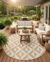 Urban Oasis Rugs Collection Area Rug -  Highrise (Beige) Oval Beige  lifestyle 54