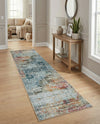 Caribbean Breeze Collection Area Rug -  Yucatan Runner Multi  lifestyle 54