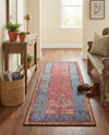 Patio Heritage Collection Area Rug -  Serenity Runner Vintage Salmon Coral  lifestyle 77