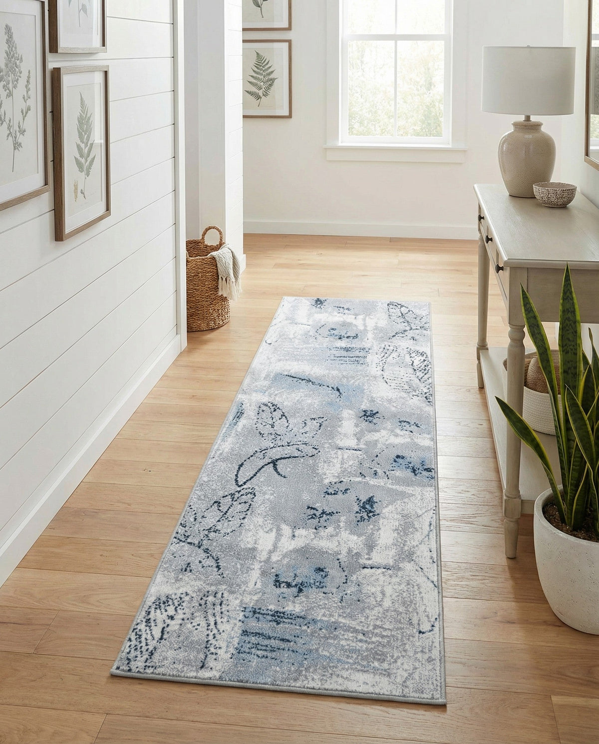 Aegean Elegance Washables Collection Area Rug -  Paros Runner Ivory Gray  lifestyle 78
