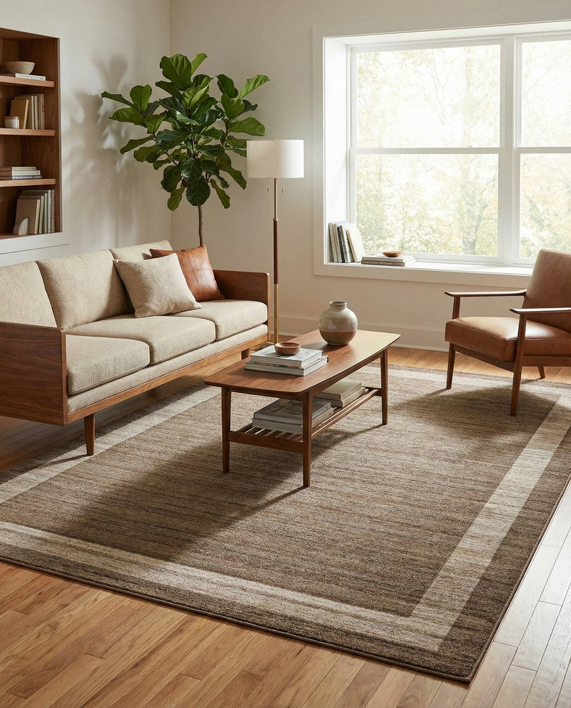 Studio Haven Collection Area Rug -  Alcove (Light Brown) Rectangle Light Brown  lifestyle 6