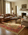 Persian Elegance Collection Area Rug -  Golestan Rectangle Tan  lifestyle 51