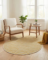 Soho Elegance Collection Area Rug -  Hudson (Yellow) Oval Yellow  lifestyle 61