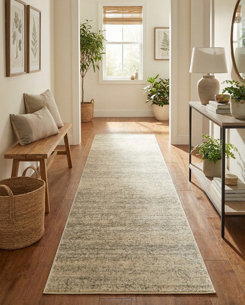 Studio Haven Collection Area Rug -  Gallery (Bone Beige) Runner Bone Beige  lifestyle 90