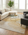 Bloomsbury Elegance Collection Area Rug -  Westminster Rectangle Yellow Gray  lifestyle 7