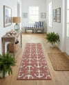 Seaside Haven Rugs Collection Area Rug - Sapphire (Rust Red) Runner Rust Red  lifestyle 66