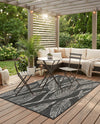 Seaside Blooms Collection Area Rug -  Evergreen (Ivory Charcoal) Rectangle Ivory Charcoal  lifestyle 6