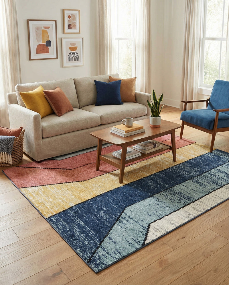 Marrakech Mosaic Collection Area Rug -  Agadir Rectangle Multi  lifestyle 18