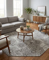 Riviera Elegance Collection Area Rug -  Monaco (Light Gray) Octagon Light Gray  lifestyle 67